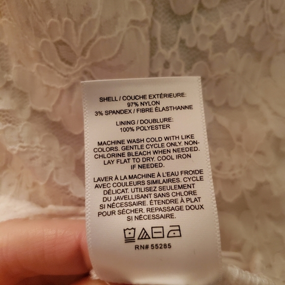 EXPRESS white lace top - Picture 5 of 10